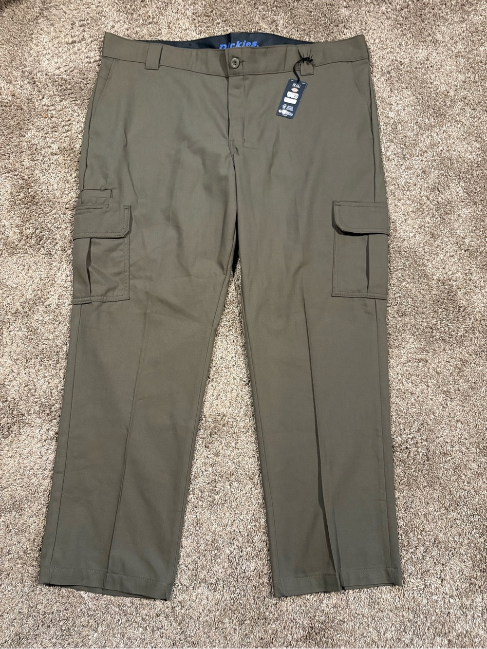 Dickies Men’s Olive Cargo Work Pants 42/30